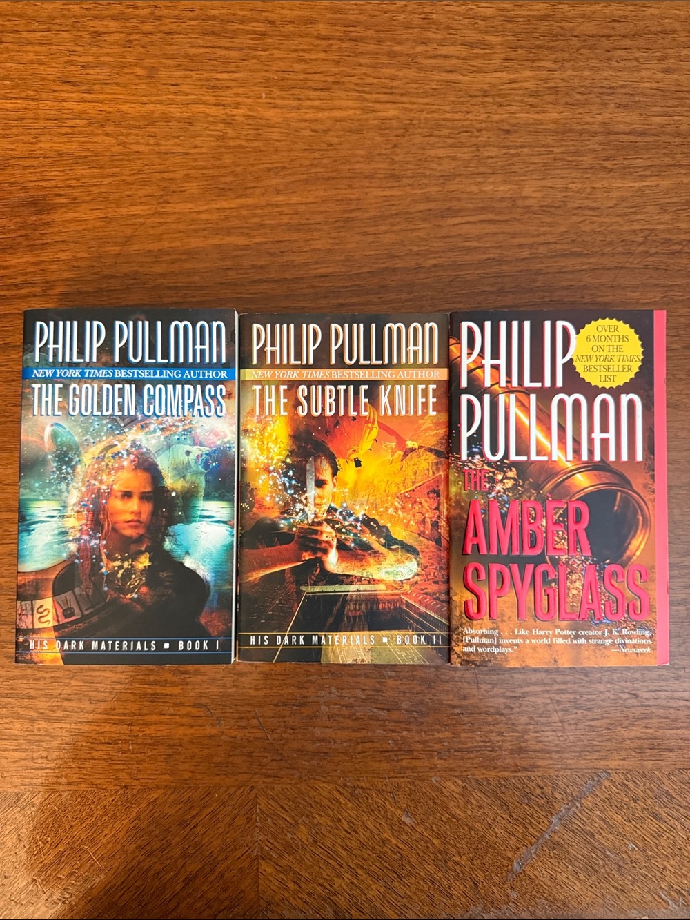 3 Mass Market Paperback Set of Philip Pullman’s Dark Material Trilogy